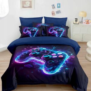 KOMPLET POŚCIELI 160x200 + 2 POSZEWKI NA PODUSZKI GAME/PAD