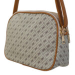 Torebka damska listonoszka crossbody jasnoszara – na ramię, eko skóra, miejska — 1