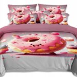 Pościel ciastko donut pączek 160x200 – komplet z prześcieradłem i 2 poszewkami — 2