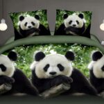 Pościel panda pandy misie 160x200 – komplet z 2 poszewkami — 1
