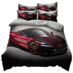 Pościel auto sportowe 160x200 – komplet z prześcieradłem i 2 poszewkami — 2