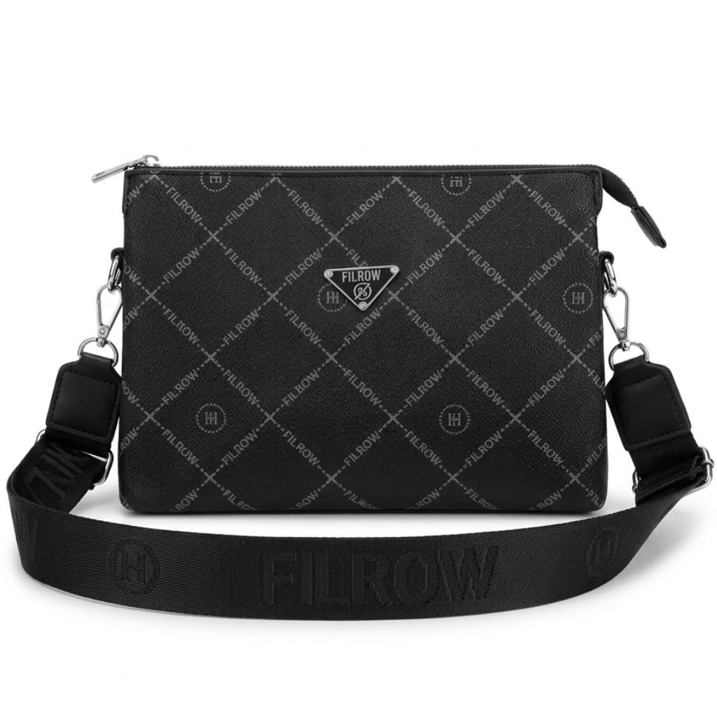 Torebka damska listonoszka crossbody czarna – na ramię, eko skóra, mała