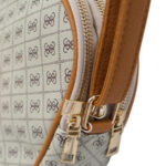 Torebka damska listonoszka crossbody jasnoszara – na ramię, eko skóra, miejska — 3
