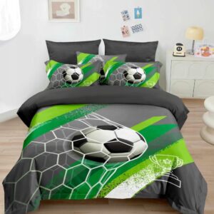 POŚCIEL KOMPLET POŚCIELI 160x200 + 2 POSZEWKI NA PODUSZKI PIŁKA FUTBALL