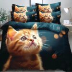 Pościel kot kotek kocik 160x200 – komplet z 2 poszewkami — 1