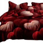 Pościel serca serduszka 160x200 – komplet z prześcieradłem i 2 poszewkami — 2