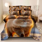 Pościel kot kocur kotek 160x200 – komplet z 2 poszewkami — 1
