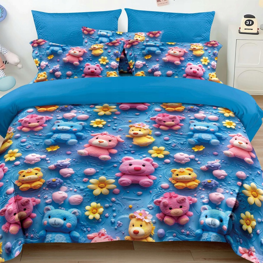 Pościel misie miśki 160x200 – komplet z 2 poszewkami
