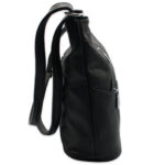 Torebka damska listonoszka crossbody czarna – na ramię, miejska, pojemna — 3