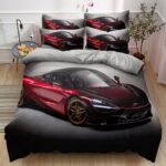 Pościel auto sportowe 160x200 – komplet z prześcieradłem i 2 poszewkami — 1