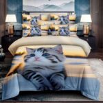 Pościel kot kotek 160x200 – komplet z 2 poszewkami — 1