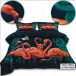 Pościel 3d flamingi 160x200 – komplet z 2 poszewkami — 2