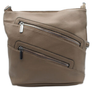 TOREBKA DAMSKA LISTONOSZKA CROSSBODY MIEJSKA NA RAMIĘ BRĄZOWA POJEMNA