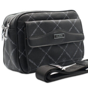 TOREBKA DAMSKA LISTONOSZKA MIEJSKA CROSSBODY NA RAMIĘ CZARNA