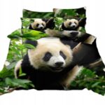 Pościel panda pandy 160x200 – komplet z prześcieradłem i 2 poszewkami — 2