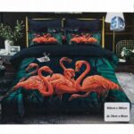 Pościel 3d flamingi 160x200 – komplet z 2 poszewkami — 1