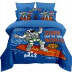 Pościel robot astronauta 160x200 – komplet z 2 poszewkami — 2