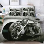 Pościel motor 160x200 – komplet z prześcieradłem i 2 poszewkami — 1