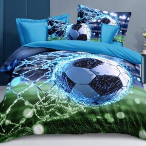 POŚCIEL KOMPLET POŚCIELI 160x200 + 2 POSZEWKI NA PODUSZKI PIŁKA/FUTBALL