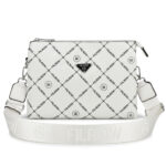 Torebka damska listonoszka crossbody biała – na ramię, eko skóra, mała — 1