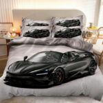 Pościel auto sportowe 160x200 – komplet z prześcieradłem i 2 poszewkami — 1