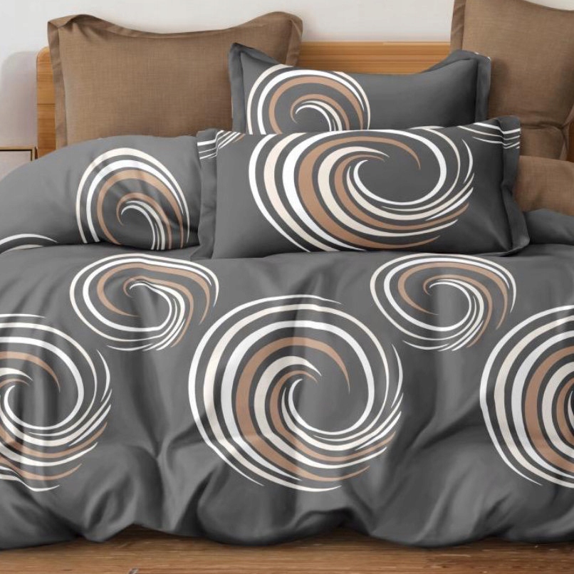 Pościel wzór geometryczny 160x200 – komplet z prześcieradłem i 2 poszewkami