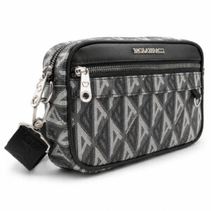 Torebka damska listonoszka crossbody miejska na ramię szara