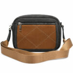 Torebka damska listonoszka crossbody antracytowa na ramię — 2
