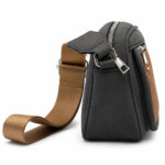 Torebka damska listonoszka crossbody antracytowa na ramię — 3