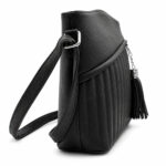 Torebka damska listonoszka crossbody czarna na ramię — 3