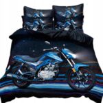 Pościel motor 160x200 cm – komplet z 2 poszewkami i prześcieradłem — 2