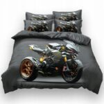 Pościel dziecięca motor 140x200 cm – zestaw z 2 poszewkami i prześcieradłem — 2