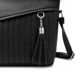 Torebka damska listonoszka crossbody czarna na ramię — 5