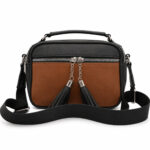 Miejska torebka crossbody antracytowa – listonoszka na ramię — 2