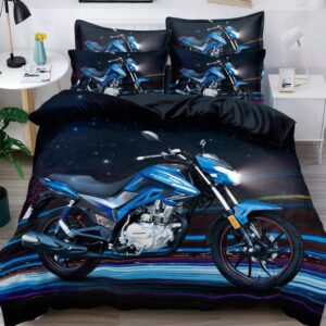 Komplet pościeli 160x200 + 2 poszewki i prześcieradło motor