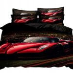 Pościel auta sportowe 140x200 cm – komplet z 2 poszewkami i prześcieradłem — 2